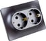 Розетка Systeme Electric (Schneider Electric) 2-м СП Glossa 16А IP20 250В с заземл. в сборе графит GSL001324 6 шт 53606481209127 5