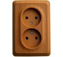 Розетка Systeme Electric (Schneider Electric) Этюд наруж Бук 2-ая угловая б/з без шторок 16А 250B SE PA16-105T 9 шт 13606485439270