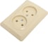 Розетка Systeme Electric (Schneider Electric) Этюд Крем 2-ая б/з без шторок 16А 250B SE PC16-105K 12 шт 13606485439379 2