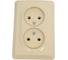 Розетка Systeme Electric (Schneider Electric) Этюд Крем 2-ая б/з без шторок 16А 250B SE PC16-105K 12 шт 13606485439379 3