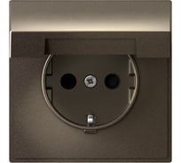 Розетка Systeme Electric ArtGallery Мокко с заземл. со шторк. с крышкой, 16А, IP20, механизм GAL000646 10 шт 4690201035008