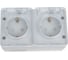 Розетка Systeme Electric Atlasdesign profi ip54 о/у двойная с з/к со шторками 16а, серый ATN543026 6 шт 4690201026662 3