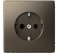 Розетка Systeme Electric ArtGallery с заземлением, 16А, механизм, быстрозажим. клем., МОККО GAL000643S 10 шт 4690201038313