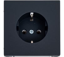 Розетка Systeme Electric ArtGallery с заземлением, 16А, механизм, быстрозажим. клем., БАЗАЛЬТ GAL001443S 5 шт 4690201038450