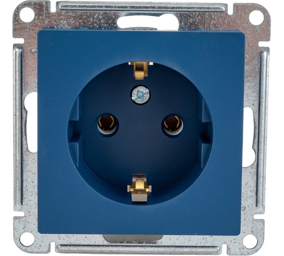 Розетка Systeme Electric Atlasdesign аквамарин с/з, 16а ATN001143 5 шт 13606485820320 1