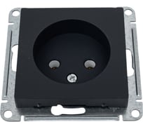 Розетка Systeme Electric Atlasdesign базальт без заземления без шторок, 16а, механизм ATN001441 5 шт 4690201025221