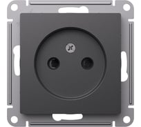 Розетка Systeme Electric Atlasdesign базальт без заземления со шторками, 16а, механизм ATN001449 5 шт 4690201025429
