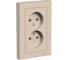 Розетка Systeme Electric Atlasdesign песочный б/з 2-ая,16а, (в сборе с рамкой) ATN001220 6 шт 13606485820252 1