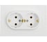 Розетка Systeme Electric Atlasdesign лотос двойная с заземлением, 16а, в сборе ATN001324 6 шт 4690201024729 3