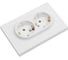 Розетка Systeme Electric Atlasdesign лотос двойная с заземлением, 16а, в сборе ATN001324 6 шт 4690201024729 4