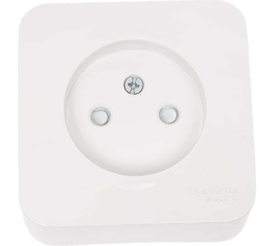 Розетка Systeme Electric 1-м ОП Blanca 16А IP20 250В без заземл. защ. шторки с изолир. пластиной бел. SE BLNRA001111 18 шт 13606481196054 1