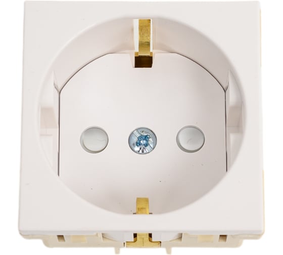 Розетка Systeme Electric В45 С/У С ЗК ДЛЯ КАБ.КАН. (250В,16А, ЗАЩ.ШТОРКИ) БЕЛ. БЕЛЫЙ RN16-113-B 20 шт 4690201018773 1