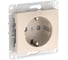Розетка Systeme Electric GLOSSA с заземлением со шторками, 16А, мех., быстрозажим. клем., БЕЖЕВЫЙ GSL000245S 20 шт 13606482110509 2