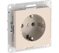 Розетка Systeme Electric ATLASDESIGN с заземлением, 16А, мех., быстрозажим. клем., БЕЖЕВЫЙ ATN000243S 20 шт 13606482108025