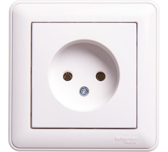 Розетка Systeme Electric (Schneider Electric) 1-м СП W59 16А IP20 без заземл. без защ. шторок в сборе бел. RS16-153-18 10 шт 13606480983648 1