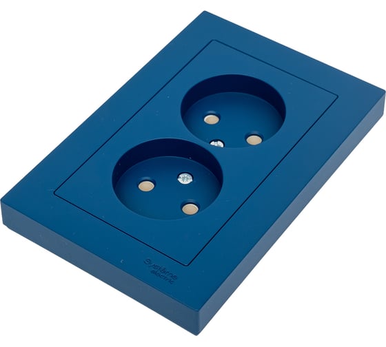 Розетка Systeme Electric Atlasdesign аквамарин б/з 2-ая, 16а, (в сборе с рамкой) ATN001120 6 шт 13606485820245 1
