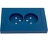 Розетка Systeme Electric Atlasdesign аквамарин б/з 2-ая, 16а, (в сборе с рамкой) ATN001120 6 шт 13606485820245 2