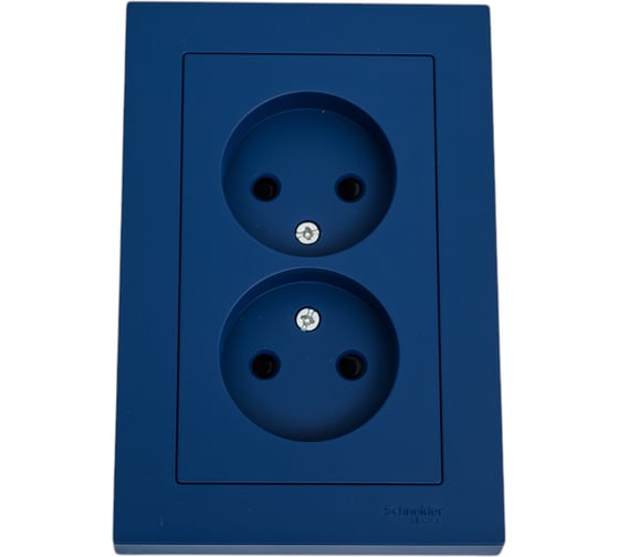 Розетка Systeme Electric Atlasdesign аквамарин б/з 2-ая, со шт., 16а, (в сборе с рамкой) ATN001122 6 шт 13606485820269 1