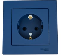 Розетка Systeme Electric Atlasdesign аквамарин с/з со шт., 16а, (в сборе с рамкой) ATN001144 5 шт 13606485820344