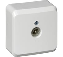 Розетка TV Systeme Electric (Schneider Electric) 1-м ОП Этюд бел. SchE TVA-002B 25 шт 4607098947055