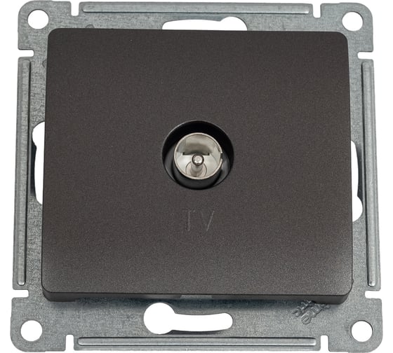 Розетка TV Systeme Electric (Schneider Electric) Glossa Графит, механизм SE GSL001393 5 шт 53606481283370 1