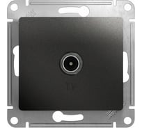 Розетка TV Systeme Electric (Schneider Electric) Glossa Антрацит проходная 4DB SE GSL000792 10 шт 13606485436736