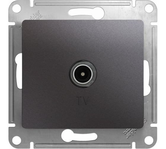 Розетка TV Systeme Electric (Schneider Electric) Glossa Графит оконечная 1DB GSL001391 5 шт 53606481274972 1