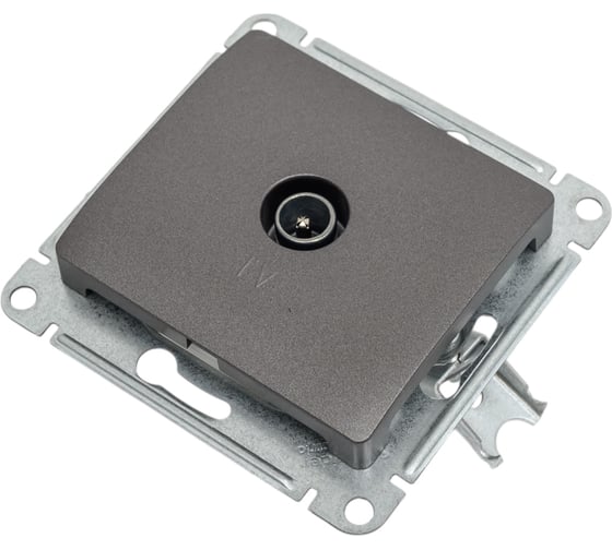 Розетка TV Systeme Electric (Schneider Electric) Glossa Графит проходная 4DB SE GSL001392 5 шт 53606481274989 1