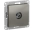 Розетка TV Systeme Electric (Schneider Electric) AtlasDesign Сталь проходная 4DB, механизм SE ATN000992 5 шт 13606489708778 1
