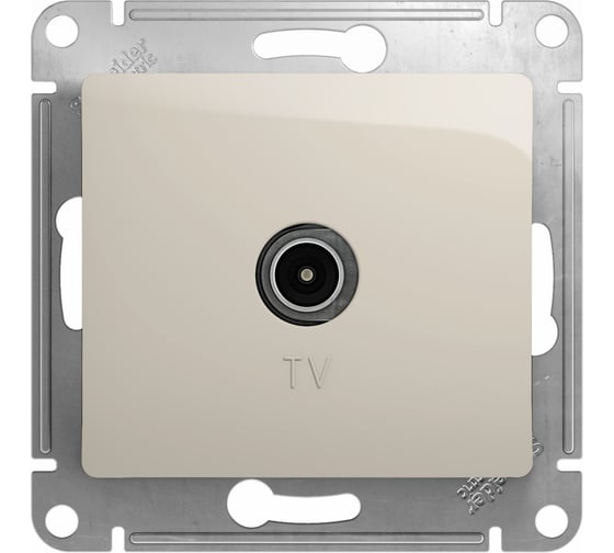 Розетка TV Systeme Electric (Schneider Electric) Glossa Молочная проходная 4DB SE GSL000992 10 шт 13606480982511 1