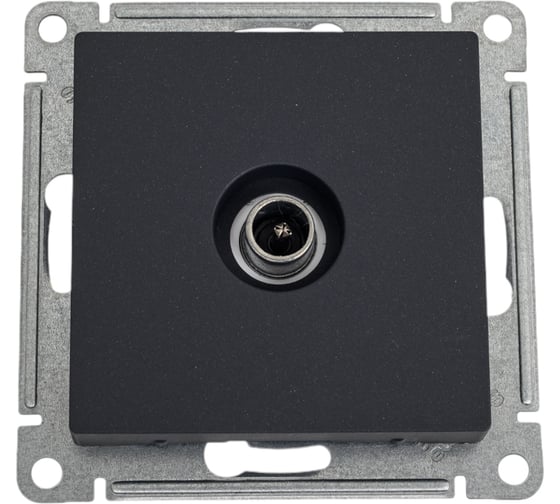 Розетка TV Systeme Electric Atlasdesign базальт оконечная 1db, механизм ATN001491 5 шт 4690201026020 1