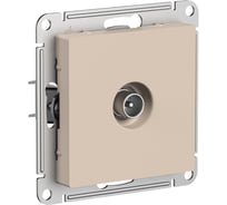 Розетка TV Systeme Electric Atlasdesign песочный одиночная, коннектор ATN001293 5 шт 13606485820535