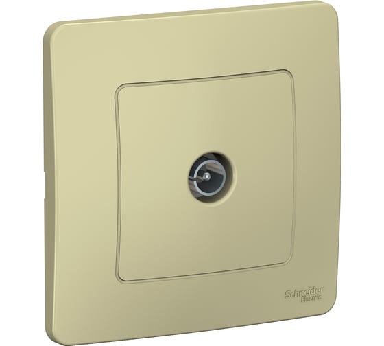 Розетка TV Systeme Electric (Schneider Electric) Blanca внутр Беж Коннектор TV SE BLNTS000017 10 шт 13606489775787 1