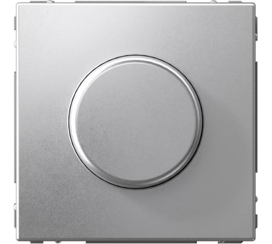 Светорегулятор диммер Systeme Electric ArtGallery алюминий поворотно-нажимной, LED, RC, 400Вт, механизм GAL000323 8 шт 4690201029908 1