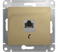 Розетка телефонная Systeme Electric ( Schneider Electric) GLOSSA RJ11 ТИТАН GSL000481T 10 шт 13606480658959