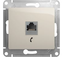 Розетка телефонная Systeme Electric (Schneider Electric) Glossa Молочная RJ11 SE GSL000981T 10 шт 13606480982481