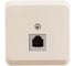Розетка телефонная Systeme Electric (Schneider Electric) Этюд наружный Крем 1-ая SE TELA-001K 17 шт 4607098947031 2