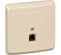 Розетка телефонная Systeme Electric (Schneider Electric) ЭТЮД С/У Кремовый 1-ая TELC-001K 10 шт 4607098941169
