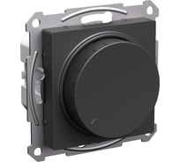 Светорегулятор диммер Systeme Electric Atlasdesign базальт поворотно-нажимной, led, rc, 400вт, механизм ATN001423 8 шт 4690201024705