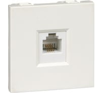 Розетка телефонная Systeme Electric В45 СУ для кабель-канала RAL9010 RIN-144T-BE 25 шт 4690201018766