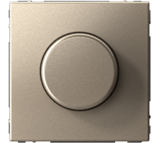 Светорегулятор диммер Systeme Electric ArtGallery Шампань поворотно-нажимной, LED, RC, 400Вт, механизм GAL000523 8 шт 4690201029922 1