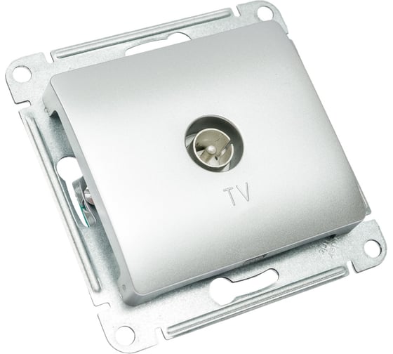 Механизм коннектора TV антенны Systeme Electric (Schneider Electric) Glossa алюм. GSL000393 10 шт 13606480982320 1