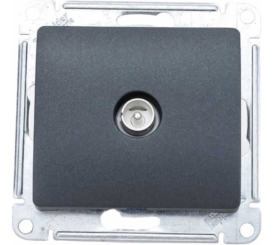 Механизм коннектора TV антенны Systeme Electric (Schneider Electric) Glossa антрацит GSL000793 10 шт 13606480982399 1