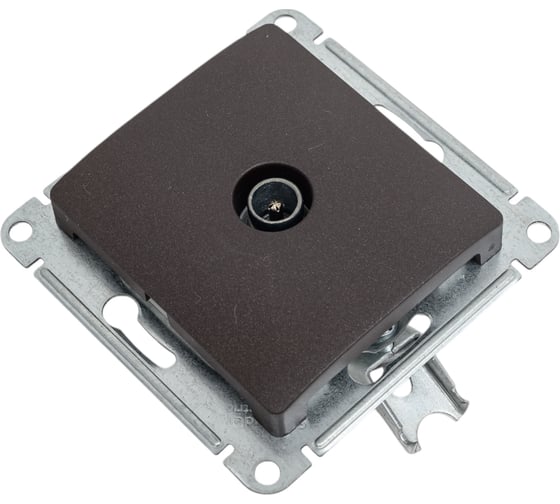 Механизм TV розетки Systeme Electric (Schneider Electric) Glossa одиночной 1DB шоколад GSL000891 5 шт 53606485437199 1