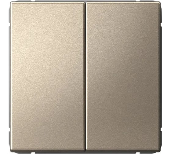 2-клавишный выключатель кнопочный Systeme Electric ARTGALLERY 10АХ, механизм, быстрозажим. клем., ШАМПАНЬ GAL000517S 5 шт 4690201037866 1