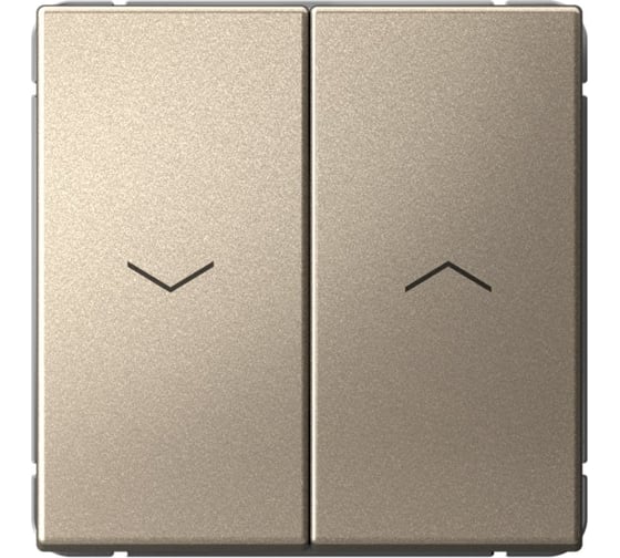 2-клавишный выключатель для жалюзи Systeme Electric ARTGALLERY 2х сх.4, 10А, механизм, быстрозажим. клем., ШАМПАНЬ GAL000519S 5 шт 4690201038092 1