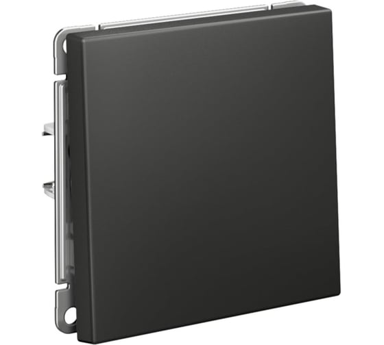 1-клавишный выключатель кнопочный Systeme Electric ARTGALLERY 10А, механизм, быстрозажим. клем., БАЗАЛЬТ GAL001415S 5 шт 4690201037804 1