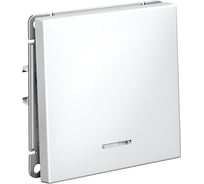 1-клавишный выключатель Systeme Electric ARTGALLERY с подсветкой, 10АХ, механизм, быстрозажим. клем., ЛОТОС GAL001313S 5 шт 4690201037552