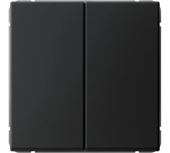 2-клавишный выключатель кнопочный Systeme Electric ARTGALLERY 10АХ, механизм, быстрозажим. клем., КАРБОН GAL001017S 5 шт 4690201037941 1