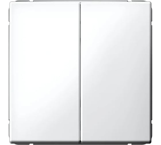 2-клавишный выключатель кнопочный Systeme Electric ARTGALLERY 10АХ, механизм, быстрозажим. клем., БЕЛЫЙ GAL000117S 5 шт 4690201037828 1